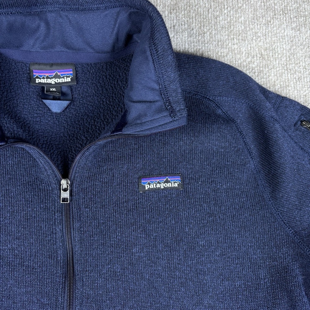 Patagonia Womens XXL Better Sweater 1/4 Zip Navy Fleece Pullover KPMG Logo
